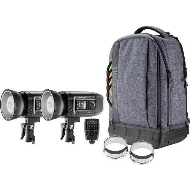 Westcott FJ400 Strobe 2-Light Backpack Kit with FJ-X3 M Universal Wireless Trigger in Black
