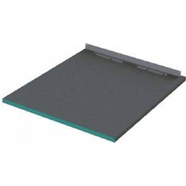 Wickes 30mm Infinity Left Hand Single Fall Rectangular Shower Tray - 1200 X 1250mm - Slate