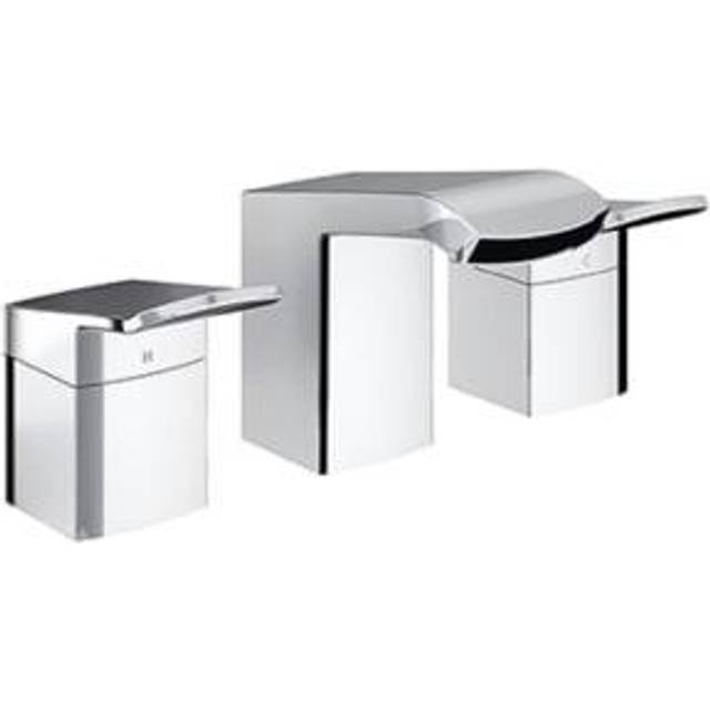 Bristan Descent 3 Hole Chrome Bath Filler Tap