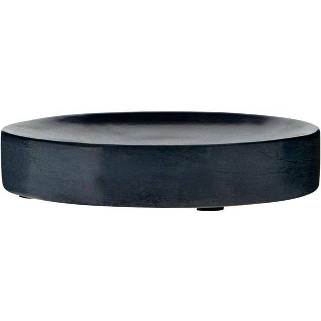 Black & Brass Agra Marble Soap Dish - Black Agra Marble Soap Dish