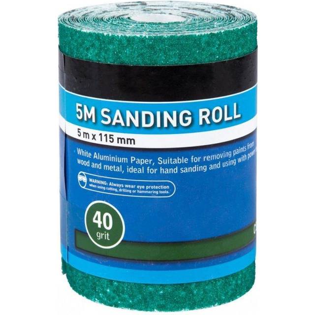Blue spot tools 5mtr 115mm sanding roll 40 grit