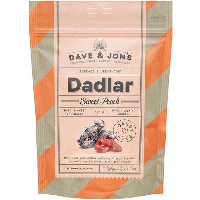 Dave & Jon's Dadlar Sweet Peach 125 g