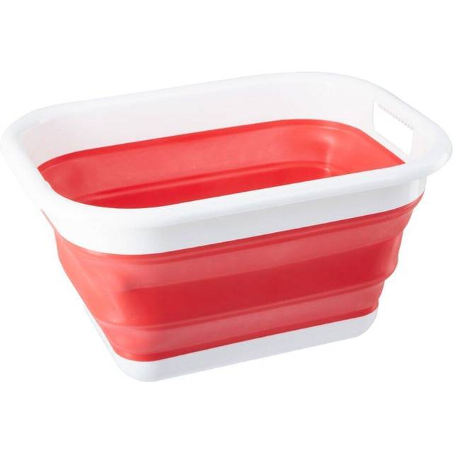 Collapsible Plastic Basket - Red