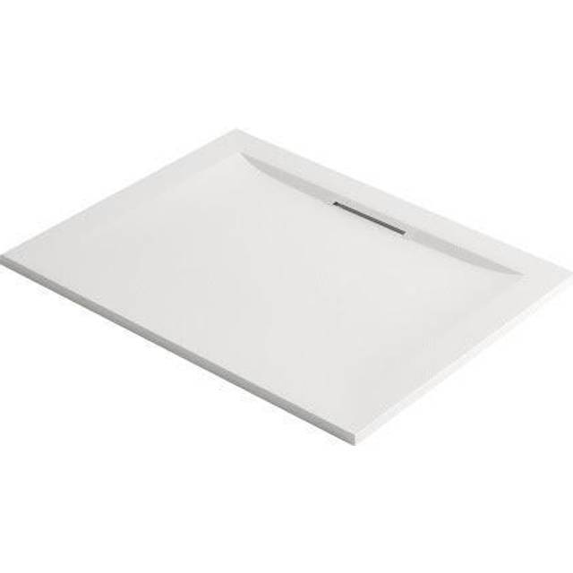 Mira Flight Level Rectangle Anti-slip Shower Tray 1000 x 800mm in White Acrylic