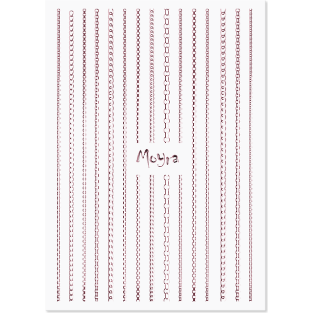 Moyra Nail Art Stripes 03 Rose Gold Chains