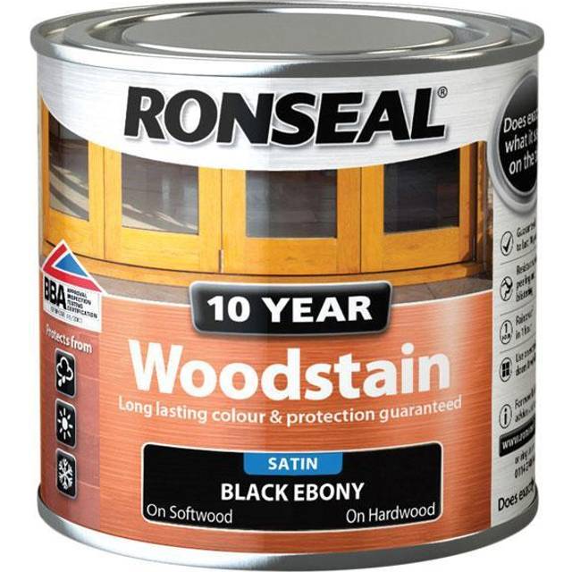 Ronseal 10 Year Wood Stain Ebony 250ml