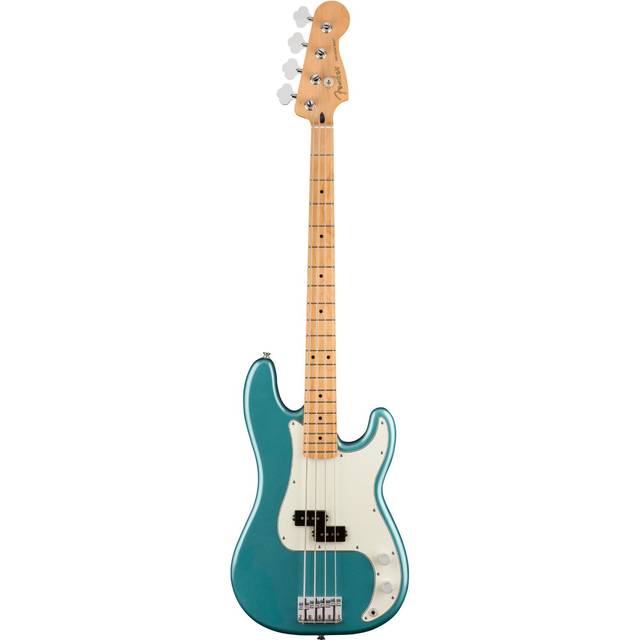 Fender Player Precision 4-String Electric Bass Guitar (Left-Hand, Tidepool) in Teal