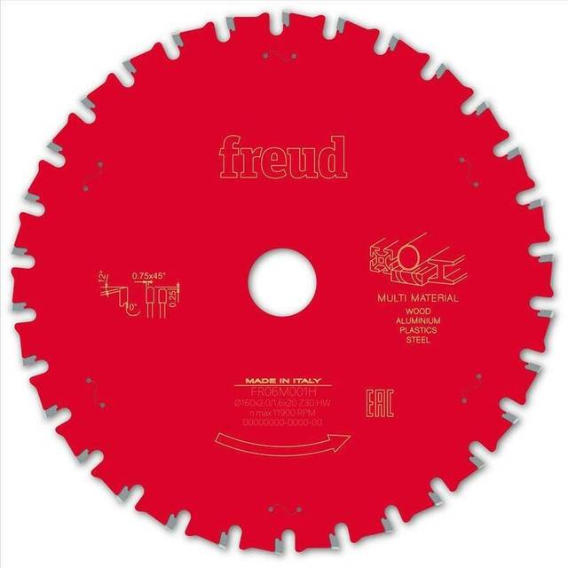 Freud LP91M Multi Material Cutting Circular and Mitre Saw Blade 160mm 30T 20mm