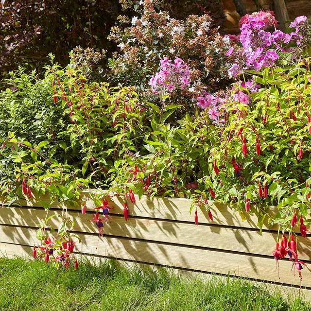 Rowlinson Ledbury 8'' Edging Panels - 2 Pack, Brown