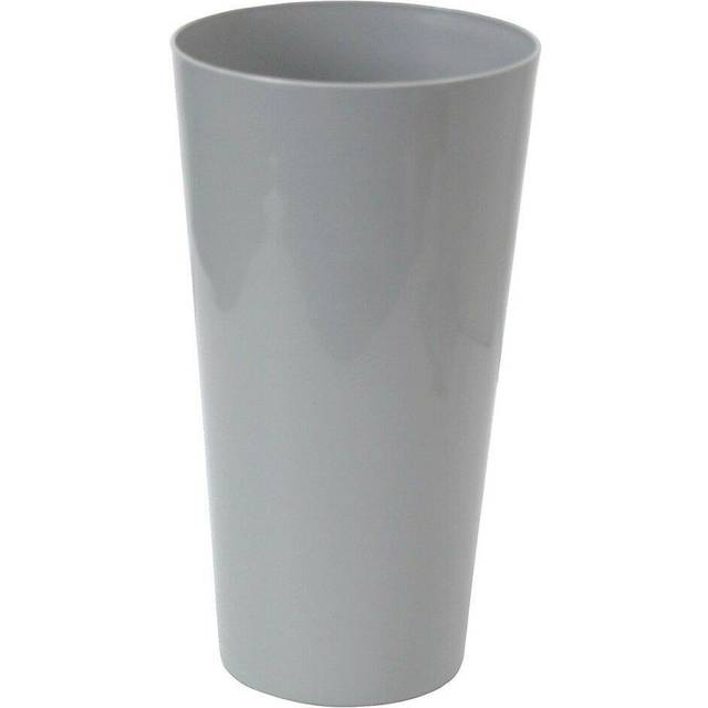 33cm Tall Grey Planter Round Plant Pot Indoor / Outdoor Use