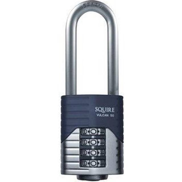 Squire Vulcan Long Boron Shackle Combination Padlock 50mm HSQVC50LS