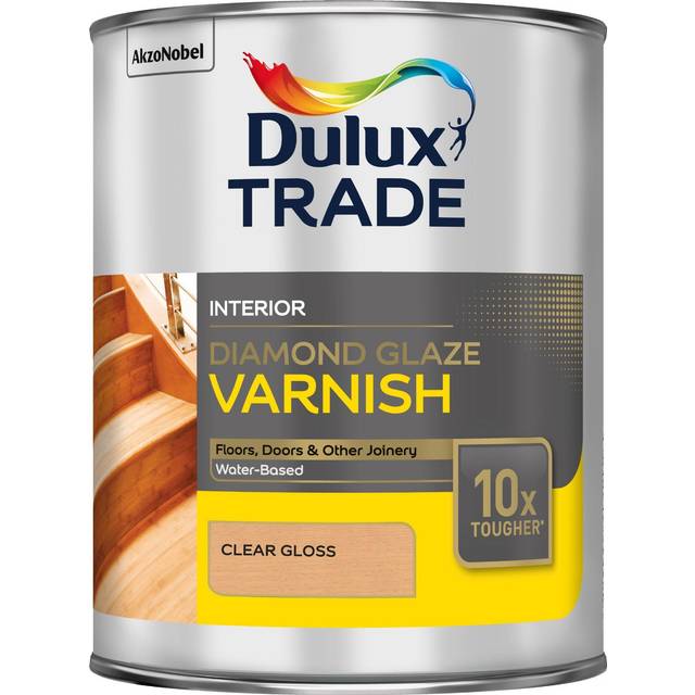 Dulux Trade Diamond Glaze Varnish Clear Gloss