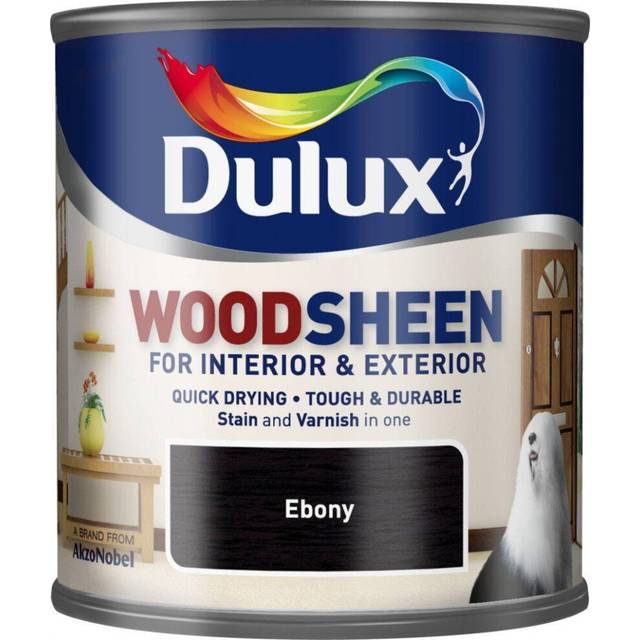 Dulux Ebony Woodsheen Varnish 250ml - Black