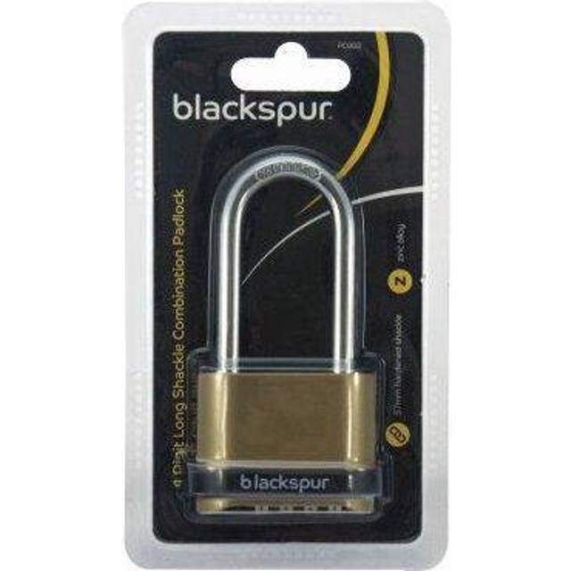 Blackspur 4 Digit Long Shackle Combination Padlock