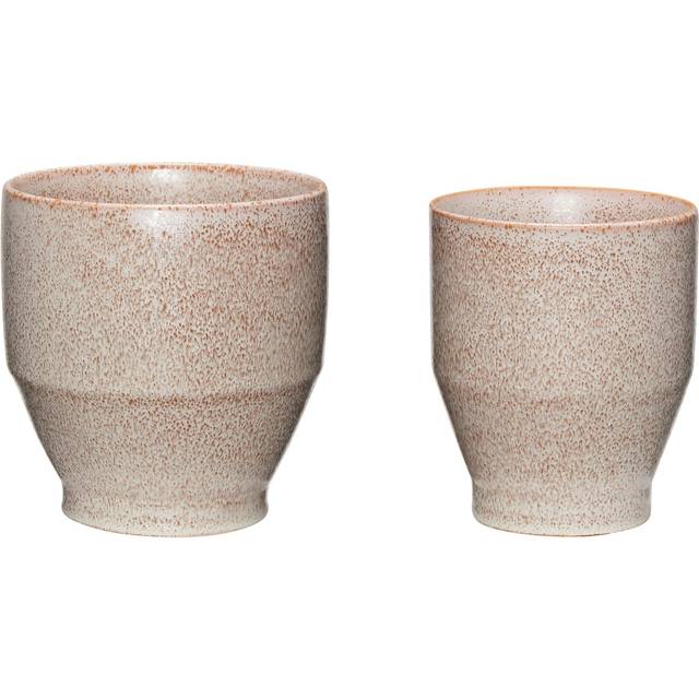 Hübsch Ashes Pots Rose set of 2