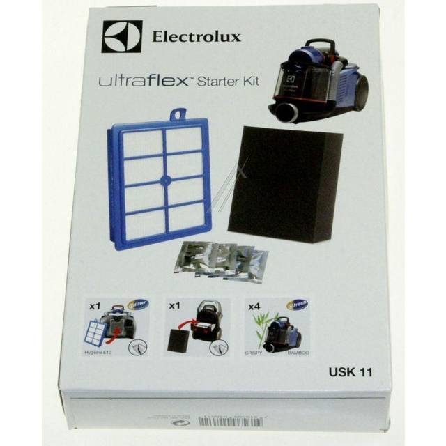 Electrolux, Model USK11, Startsats till UltraFlex Dammsugare, Tvättbart Fint Dammfilter, Tvättbart Hygienfilter, Doftkulor