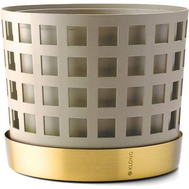 KLONG Trio Pot Square Kruka beige, medium Ø18 cm - Beige