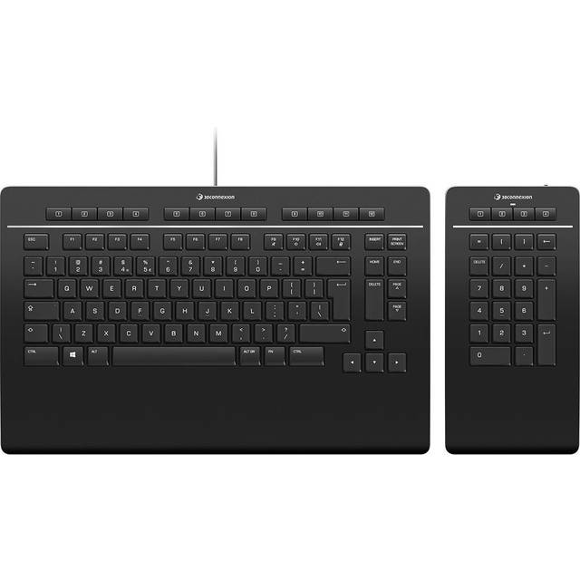 3Dconnexion Keyboard Pro med Numpad, US International (QWERTY)