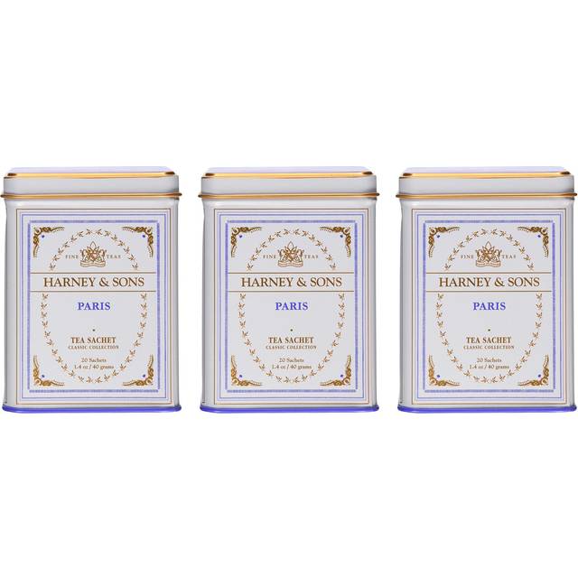 Paris, Classic Tin of 20 Sachets - Tin of 20 Sachets of Blended Black Tea, by Harney & Sons Fine Teas