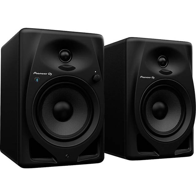 Pioneer DJ DM-50D 25W 5-Inch Desktop Active Monitor Speakers with Bluetooth (Pair, Black)