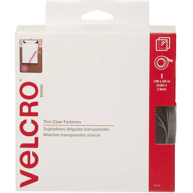 "VELCRO(R) Brand Thin Fasteners Tape .75""X15'-Clear"
