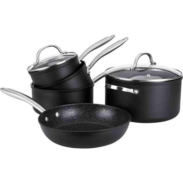 Prestige:Scratch Guard: Non-Stick Saucepan & Lid, Frying Pan & Stockpot Set - 5 Pieces