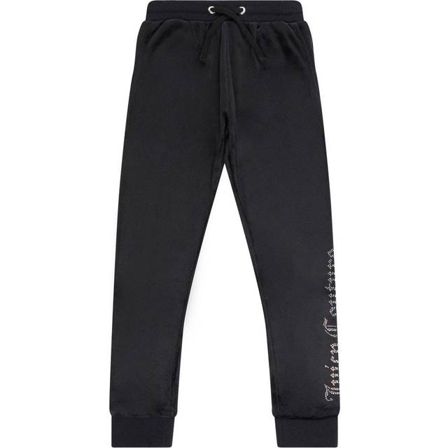 Juicy Couture Girls Black Velour Joggers - 8-9 year