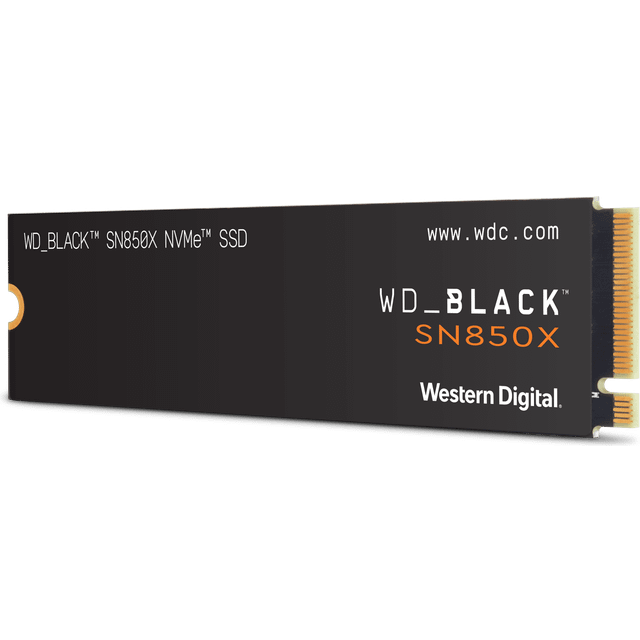 WD_BLACK SN850X NVMe SSD 2 TB interne SSD (Gaming Speicher, PCIe Gen4-Technologie, Lesen 7.300 MB/s, Schreiben 6.600 MB/s) Schwarz