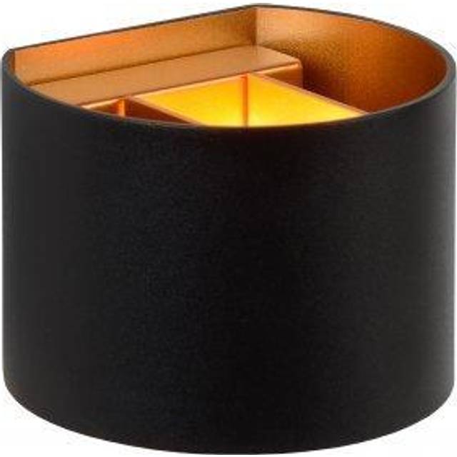 Lucide Xio Round LED Up & Down Wall Light - Black