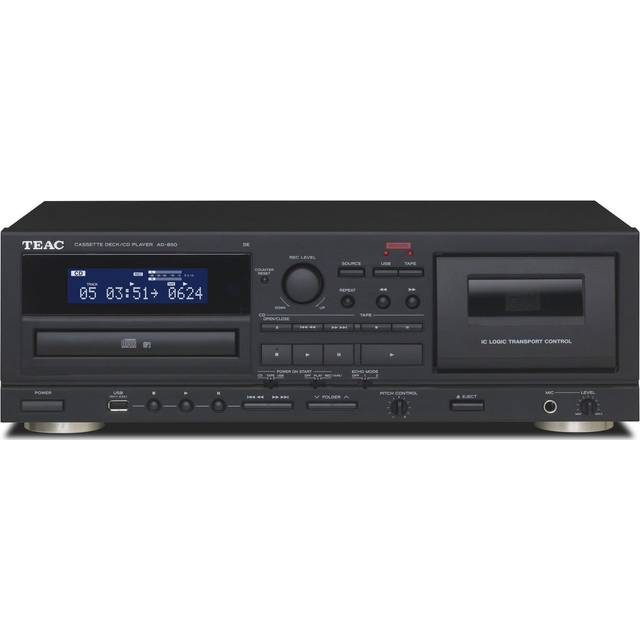 TEAC AD-850-SE/B, 5 kg, Svart, Personlig CD-spelare