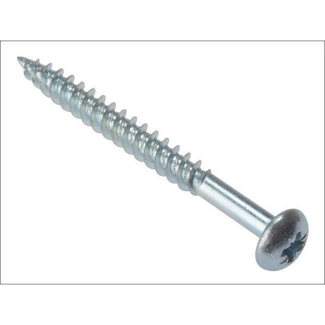 Forgefix General Purpose Pozi Compatible Screw Round Head TT ZP 1.1/2in x 10 Box