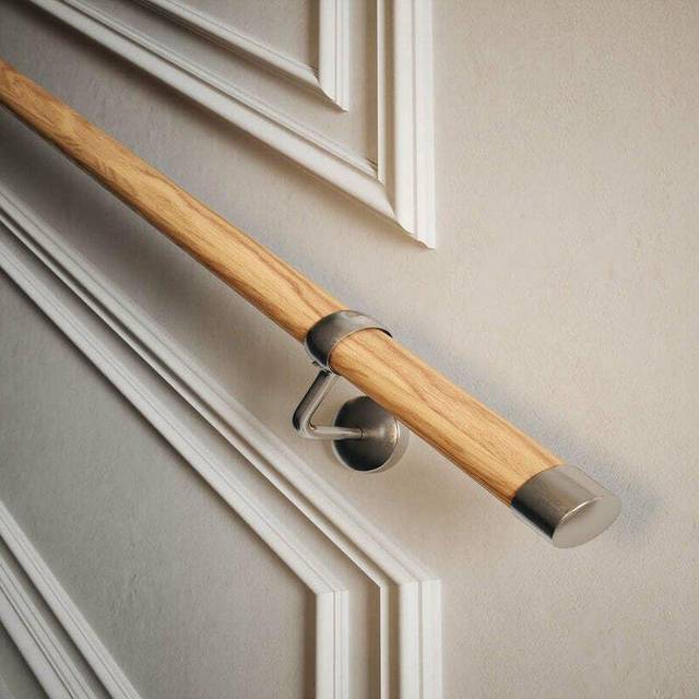Rothley Oak Wood Stair Handrail Kit 3.6m - Brown