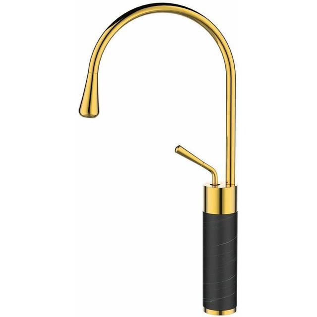 Invena - Gold/Black Marble Kitchen Sink Tap Basin Mixer Standing