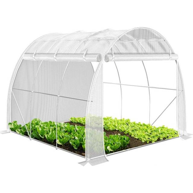 VOUNOT Polytunnel Greenhouse Gardening Walk In Grow House with Roll-up Side Walls,  3x2x2m 6mÂ², White