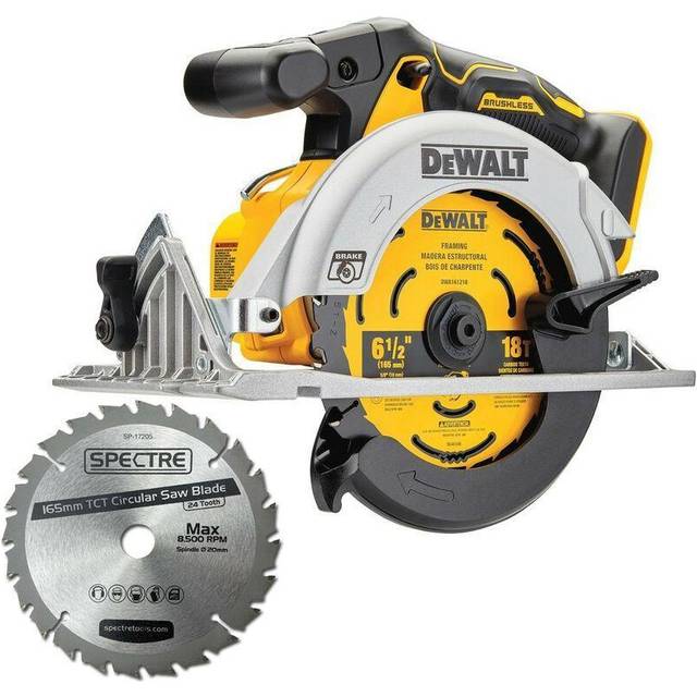 18v DCS565N xr Brushless Compact 165mm Circular Saw Bare Tool + bap Blade - Dewalt