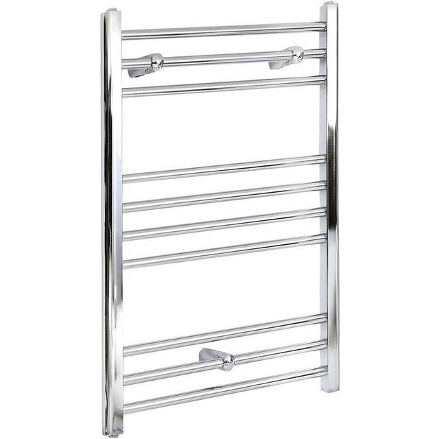 Kent Electric - Modern Chrome Straight Bar Heated Towel Rail Radiator - 800mm x 500mm - Milano