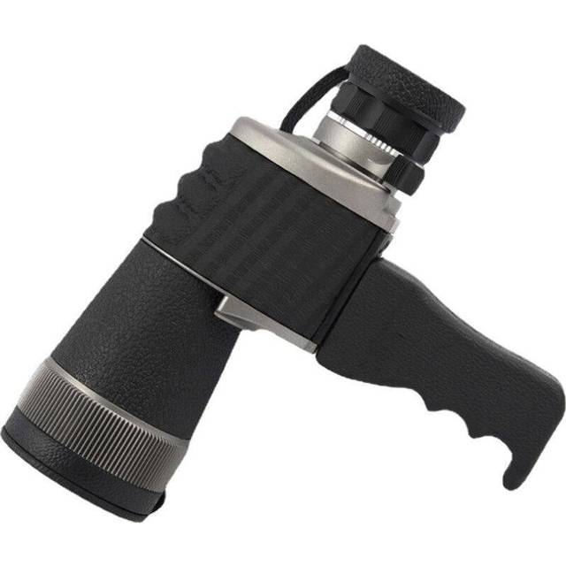 (Black) AD 10X50 Telescope Monocular Ultra-wide Angle Design FMC Multi-layer Coating HD Camping Hunting Telescope with Handle