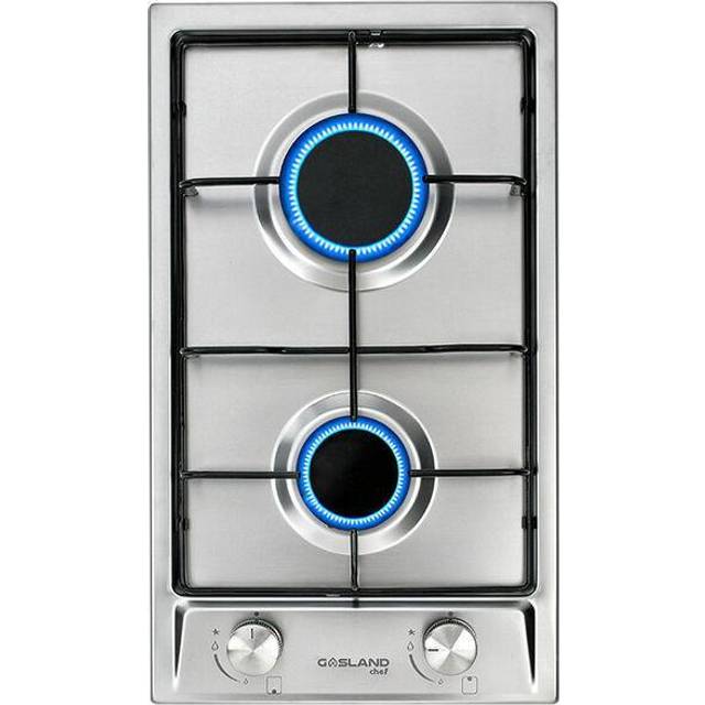 Chef GH30SF 30cm Builtin 2 Burners Gas Hob Cooker Stainless Steel Cooktop with Flame Failure Protection
