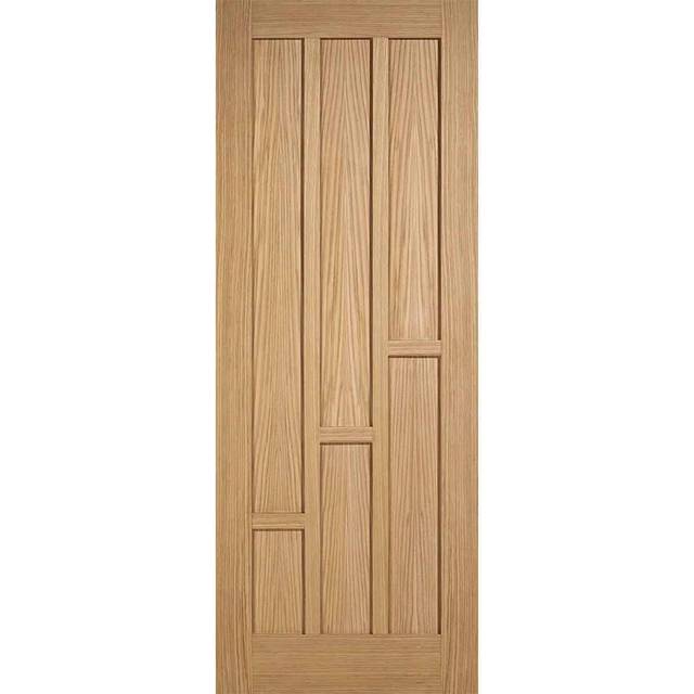 LPD Coventry - Prefinished Internal Door (Size: 1981 x 762mm, Thickness: 35mm, Fire Door: No) Oak  - LPD Coventry Internal Door