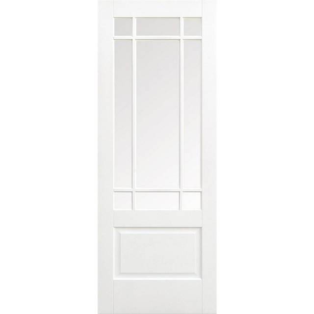 LPD Downham - Solid Primed Internal Door (Size: 1981 x 686mm, Thickness: 35mm) White  - LPD Downham Glazed Internal Doors