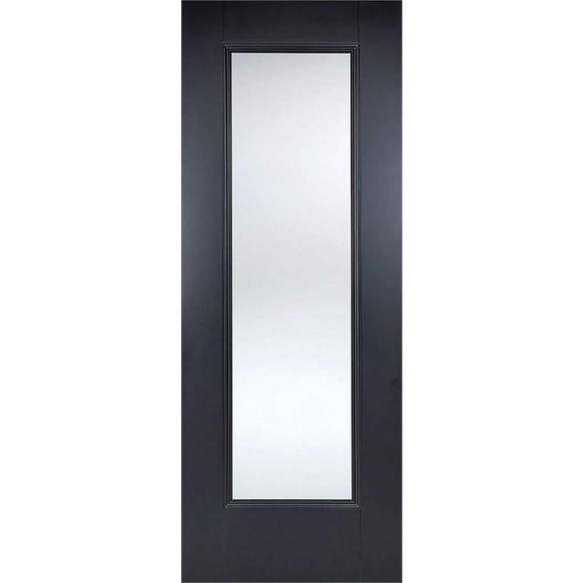 LPD Eindhoven Black Glazed Internal Door (Size: 1981 x 838mm, Thickness: 35mm)