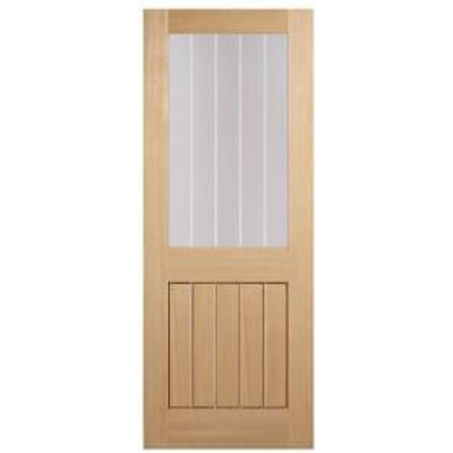 LPD Mexicano Clear Glazed Half Light Pre-Finished Oak Internal Door - 1981 x 686mm