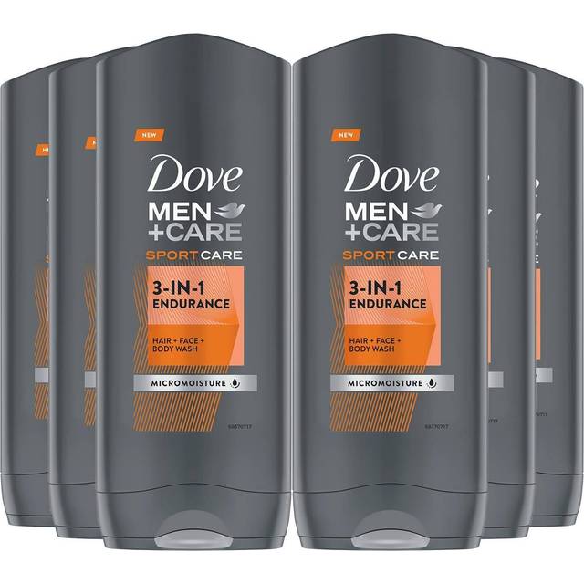 Men+Care 'Hair, Face & Body Wash' 3 in 1 Endurance, 3x400ml - Grey - One Size