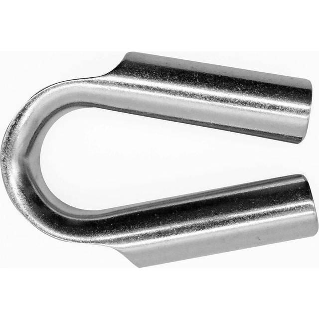 WINCHMAX Tubular Rope Thimble (PAIR) Stainless Steel for 10-12mm Diameter Winch Rope.