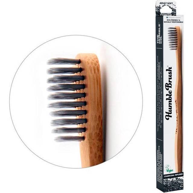 Humble Brush Bambutandborste Mjuk med kol