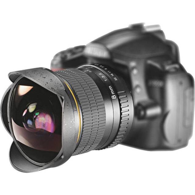 (B) 8mm F/3.0 Manual Ultra Wide Angle Fisheye Lens for Canon for Nikon DSLR Camera