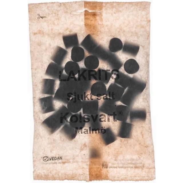 Kolsvart Sjukt Salt Lakrits 120g