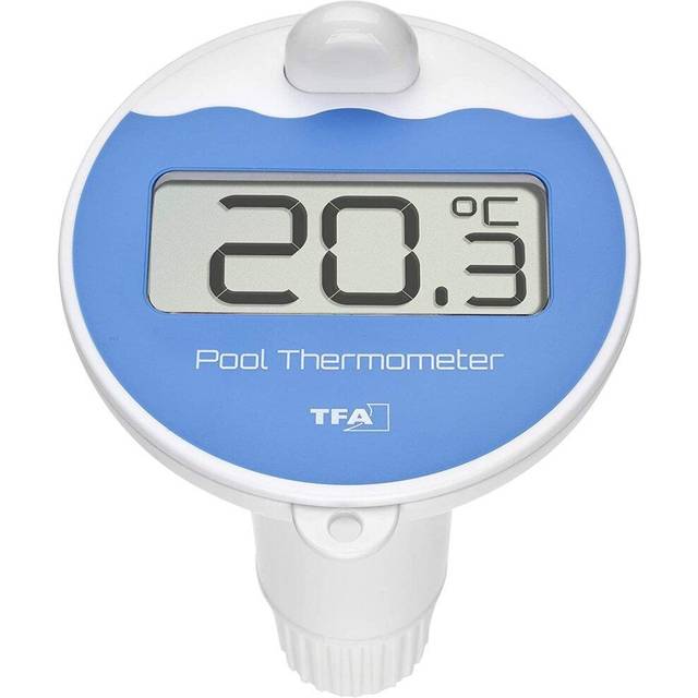 TFA Dostmann Poolsender mit Display, 30.3238.06, für Marbella 30.3066.01 und TFA WLAN Wetterstation 35.8001 | 35.8002 | App 35.8000, inklusive Display, L 97 x B 105 x H 168 mm
