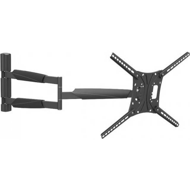 102Cm Long Tv Wall Mount, 13 - 86 Inch Full Motion Articulating Screen Bracket, Holds Up To 60Kg, Extremely Extendable, Black