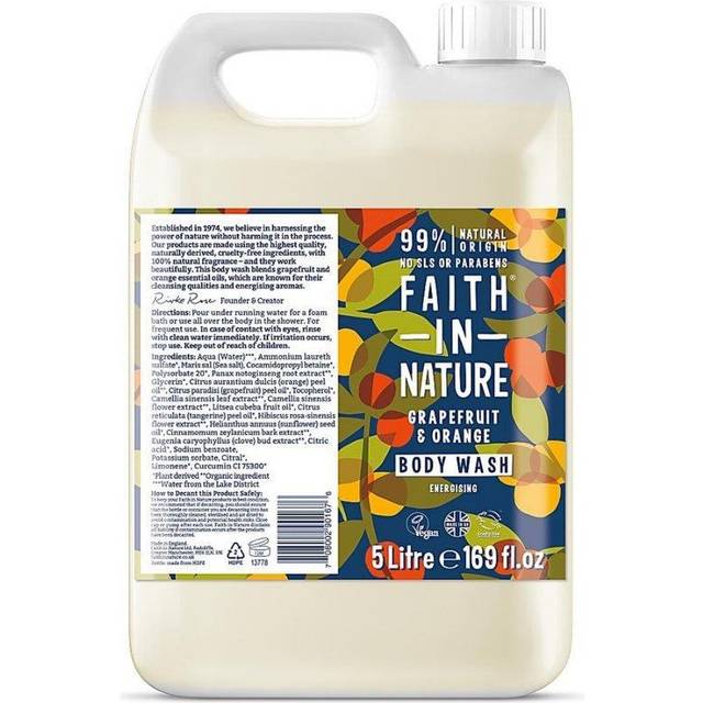 Faith in Nature Grapefruit &amp; Orange Energising Body Wash Refill -